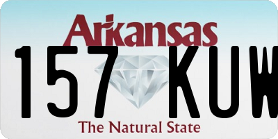 AR license plate 157KUW