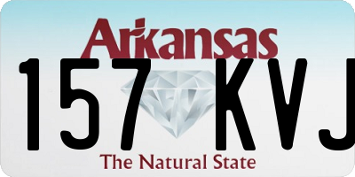 AR license plate 157KVJ