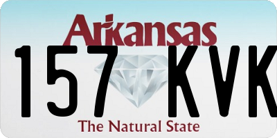 AR license plate 157KVK