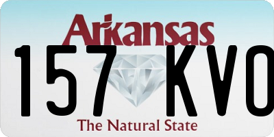 AR license plate 157KVO