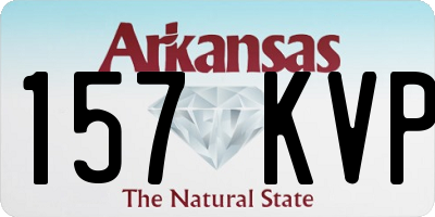 AR license plate 157KVP