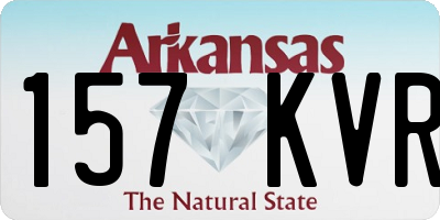 AR license plate 157KVR