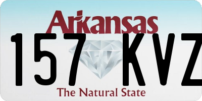 AR license plate 157KVZ