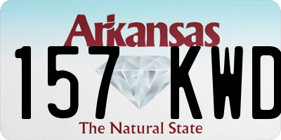 AR license plate 157KWD