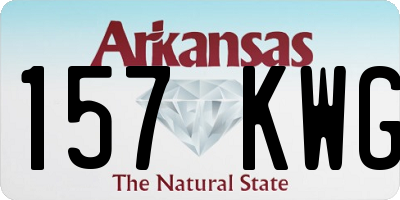 AR license plate 157KWG