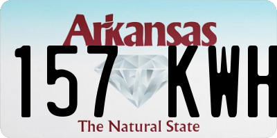 AR license plate 157KWH
