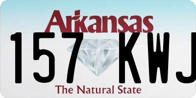 AR license plate 157KWJ