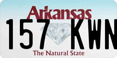 AR license plate 157KWN