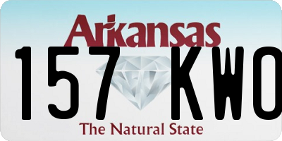 AR license plate 157KWO
