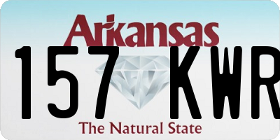 AR license plate 157KWR