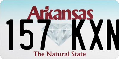 AR license plate 157KXN