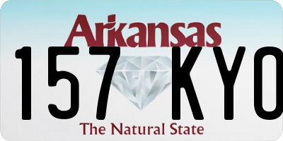 AR license plate 157KYO