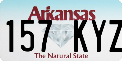 AR license plate 157KYZ