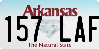 AR license plate 157LAF