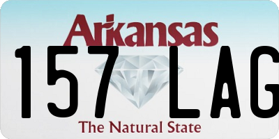 AR license plate 157LAG