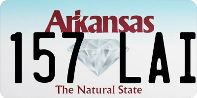 AR license plate 157LAI