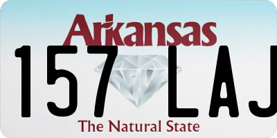 AR license plate 157LAJ