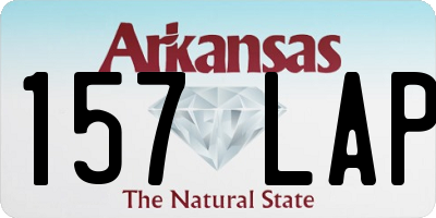 AR license plate 157LAP