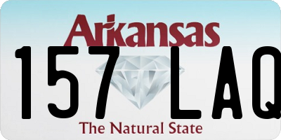 AR license plate 157LAQ