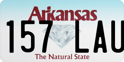 AR license plate 157LAU