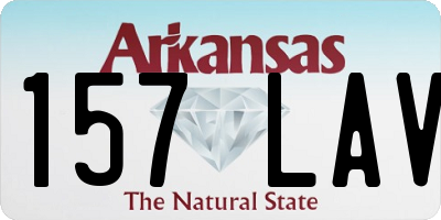 AR license plate 157LAV