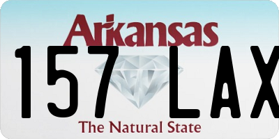 AR license plate 157LAX