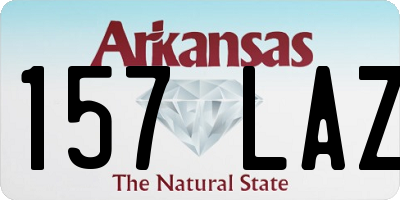 AR license plate 157LAZ