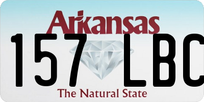AR license plate 157LBC