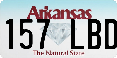 AR license plate 157LBD