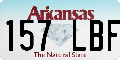 AR license plate 157LBF