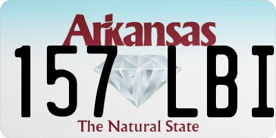 AR license plate 157LBI