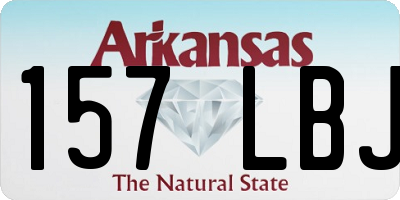 AR license plate 157LBJ