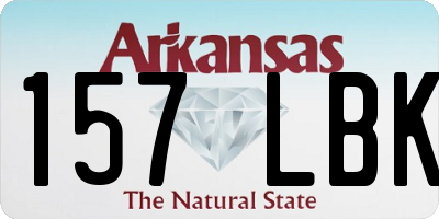 AR license plate 157LBK