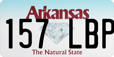 AR license plate 157LBP