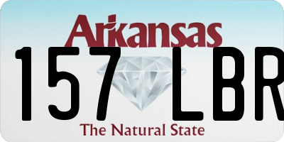 AR license plate 157LBR
