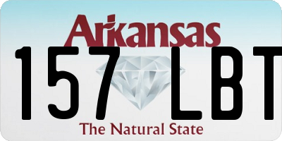 AR license plate 157LBT