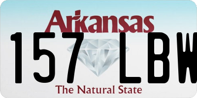 AR license plate 157LBW