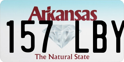 AR license plate 157LBY