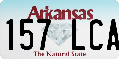 AR license plate 157LCA