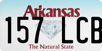 AR license plate 157LCB