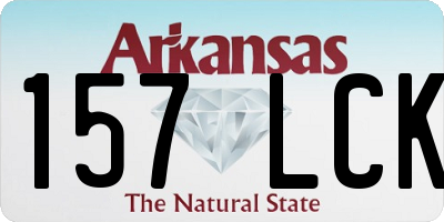 AR license plate 157LCK