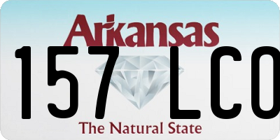 AR license plate 157LCO