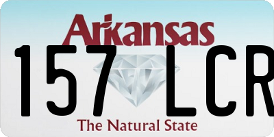 AR license plate 157LCR