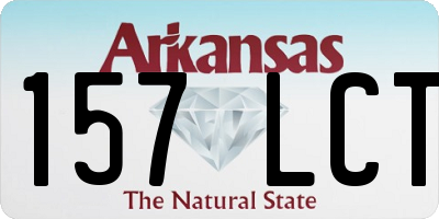 AR license plate 157LCT