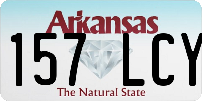 AR license plate 157LCY