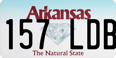 AR license plate 157LDB