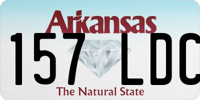 AR license plate 157LDC
