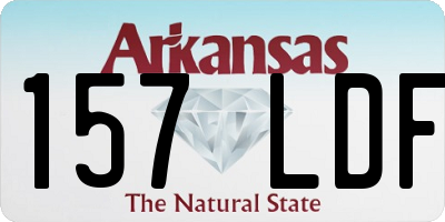 AR license plate 157LDF