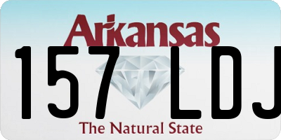 AR license plate 157LDJ