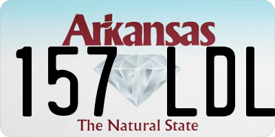 AR license plate 157LDL